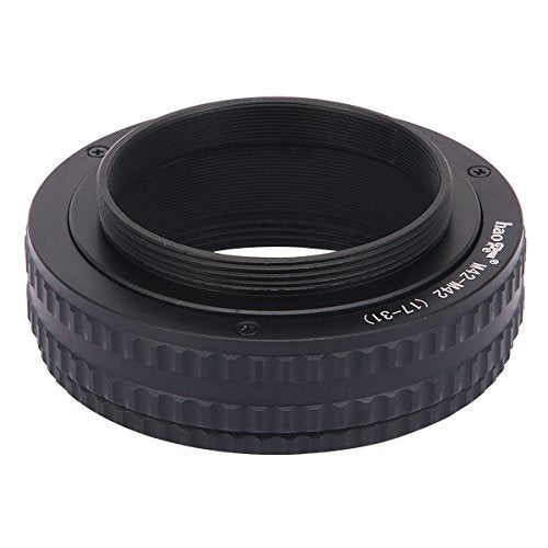 Haoge Macro Focus Adapter with Built-in Helicoid for M42 Lenses to M42 Cameras (17mm-31mm) by Haoge