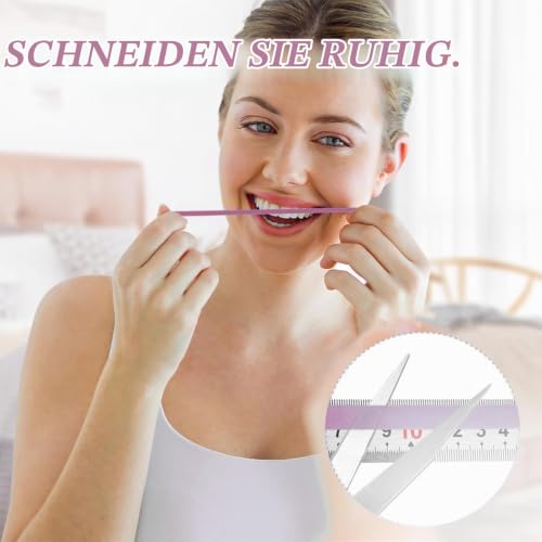 Tooth Sandpaper, Portable Tooth Sandpaper, 4 mm Width, 6 m/Rolls/Box, Polishing Strips, Interdental Sandpaper, Interdental Sanding Tools for Polishing Teeth (Pink)