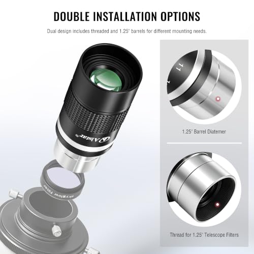 Alstar Zoom Eyepiece 1.25" 7 to 21mm Zoom Multi-Coated Telescope Eyepiece 7-21mm