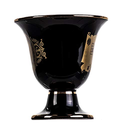 BEAUTIFUL GREEK STATUES Pythagoras Cup of Justice Pythagorean Theorem Fair Mug Ancient Greece Black Cobalt Usable