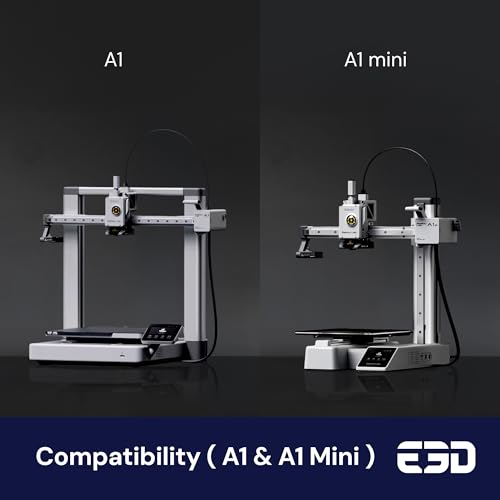 E3D High Flow ObXidian™ Bambu Lab A1 & A1 Mini (0.4mm) HotEnd, 75% Increased Flow Rate, Smooth 3D Printing, Ideal for Fiber-Filled Filaments, Bambu Approved 0.4 mm