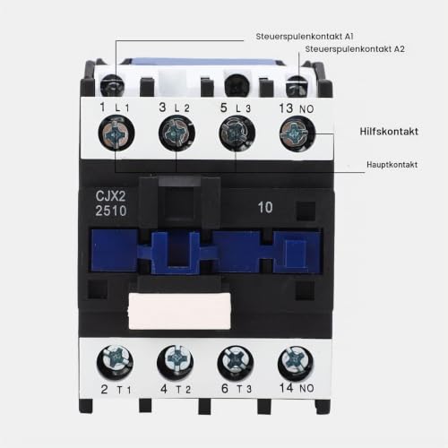 AC Contactor AC 380V 25A Motor Contactor Copper Coil 3P NO Silver Circuit Switch Controller, AC Contactor Switch