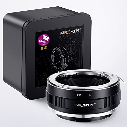 K&F Concept Lens Mount Adapter PK-L Manual Focus Compatible with Pentax K(PK) Lens to L Mount Camera Body