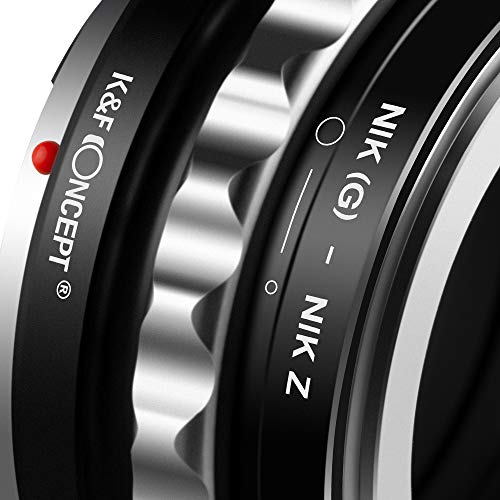 K&F Concept Lens Mount Adapter Compatible with G AF-S Mount Lens to Nikon Z6 Z7 Camera