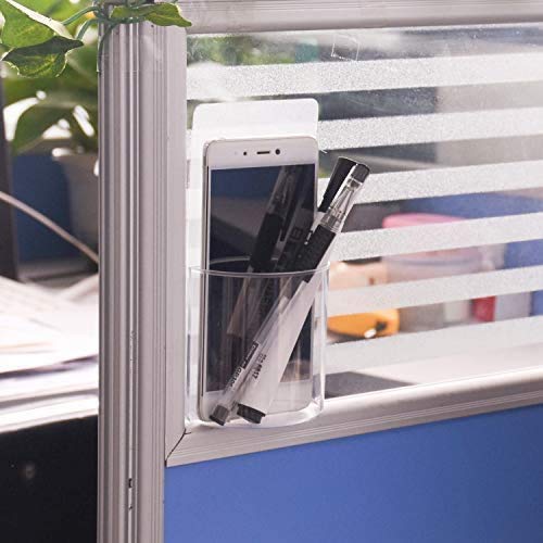 [Australia - AusPower] - Remote Control Holder Wall Mount Damage-Free (2 pack), Clear Media Organizer Storage Box, Table and Nightstand Convenient Remote Caddy 