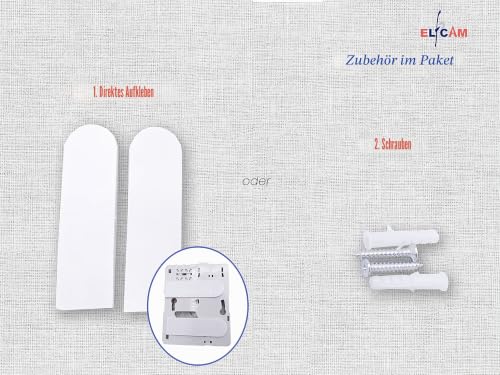 Elfcam - Fiber Optic Termination Point (GF-AP) FTTH, Fiber Optic Connector SC/APC (2 Optical Connectors) 2 Optical connector