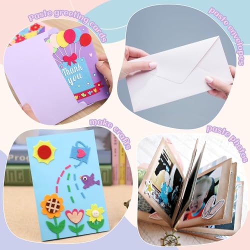 Luooi 1,000 transparent double-sided adhesive dots for balloons, wedding decorations, crafts, and photos