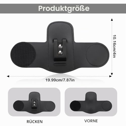 Stethoscope Holder, Soft Leather Stethoscope Holder with Clip, Easy to Remove and Carry Stethoscope Accessories for Doctors, Nurses, Paramedics (Black)
