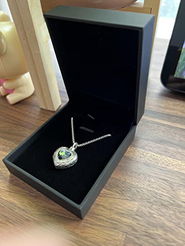 Cremation Jewelry for Ashes, Sterling Silver Blue Heart Urn Necklace for Ashes for Women, Keepsake for Human and Pet, Forever in My Heart Ash Cremate Necklace for Cremate Jewelry