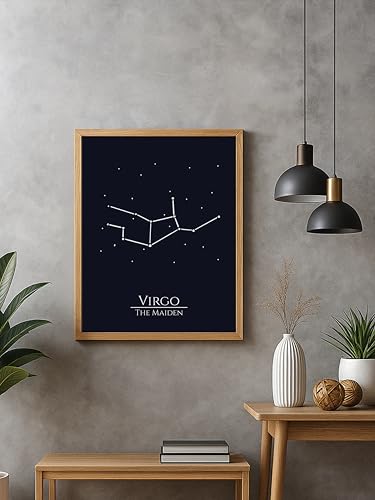 AMERICAN LUXURY GIFTS Virgo Constellation 'The Maiden', 11x14 unframed