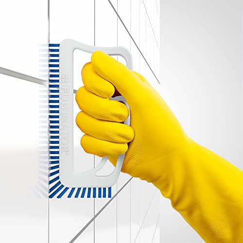 Fugenial"Fuginator Tile Joint Cleaning Brush for Use in The Bathroom Kitchen and The Rest of The Household (White/Blue) Blue,white