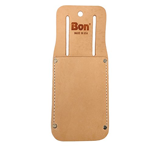 Bon leather trowel holster, top-grain leather tool holder for margin and caulking trowels up to 3.5 inches