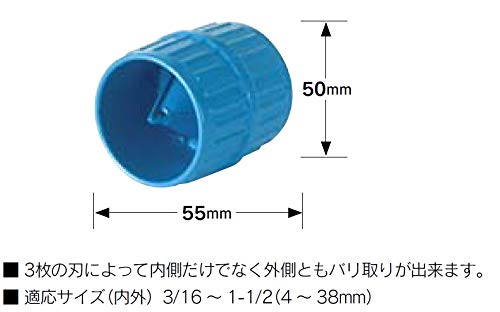 Imperial Tool 208F 3 Blade Inner-Outer Reaming and Deburring Tool for 3/16" to 1-1/2" O.D.