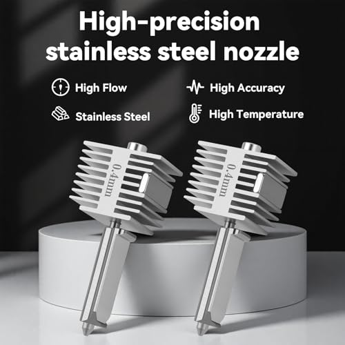 Upgrade A1/A1 Mini Quick-Swap Hotend 0.4mm Stainless Steel Nozzle 0.4mm-2PCS