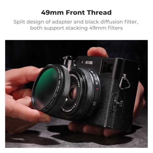 K&F CONCEPT Black Diffusion 1/4 Filter (Black) Compatible with X100 Series