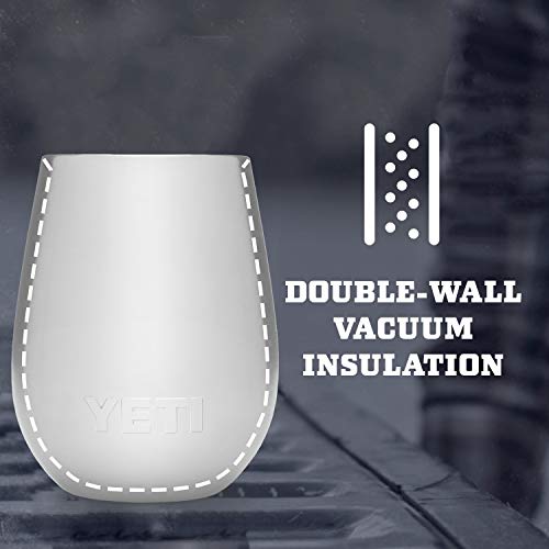 YETI Rambler 10 oz Wine Tumbler, Vacuum Insulated, Stainless Steel, NO LID Reef Blue