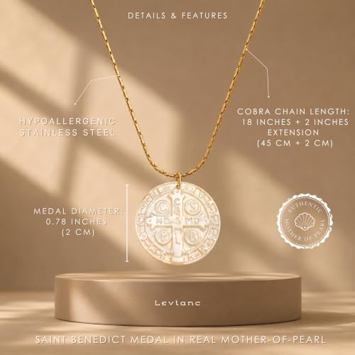 St Benedict Medals - Medalla de San Benito de Abad - San Benito Medalla - Saint Benedict Medal - St Benedict Medal - St Benedict Necklace - Saint Benedict Necklace - St Benedict Blessing With Gift Box