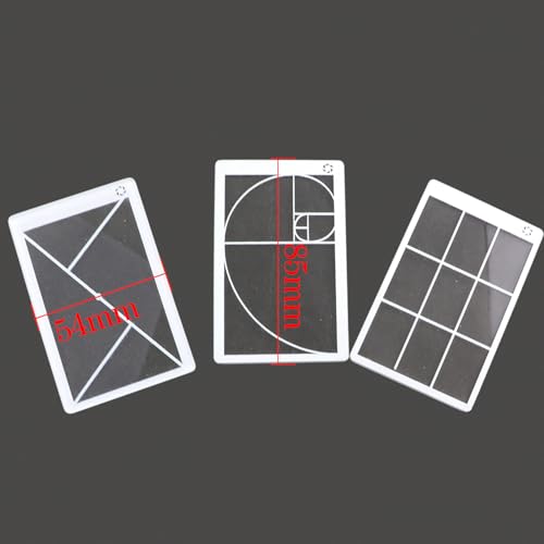 4PCS Golden Ratio Viewer Art Painting Viewfinder with Sliding Mechanism Portable Field of View Capture Tool for Sketching Photography Patchwork Composition Tool