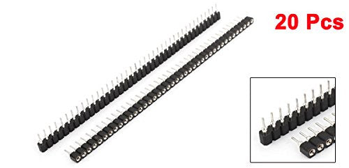 [Australia - AusPower] - uxcell A14081900ux0270 Single Row Straight Header Strip Socket, 2.54 Mm Pitch, 20 Piece 