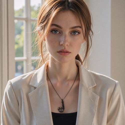 Fish Hook Cross Urn Necklace for Ashes Fishing in Heaven Memorial Cremation Jewelry Keepsake Pendant for Women Men Black
