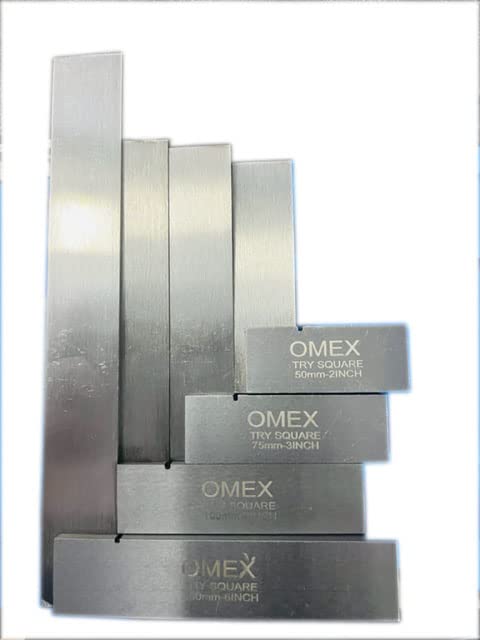 PRECISION STEEL HARDENED SQUARE SET GROUND MACHINIST TOOL 2" 3" 4" 6" NEW DIN875 I PLASTIC BOXED