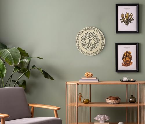Fourth Level MFG 12" Tree of Life, Ancient Celtic Wood Wall Art, Physical and Spiritual Connection Symbol, Sacred Gaelic Sculpture for Hanging Home Decor Celtic Knot Tree of Life