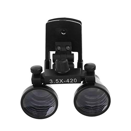 [Australia - AusPower] - 3.5X420mm Binocular Plastic Clip Loupes DY-110 Lab Head Magnifier w/Clip-on 