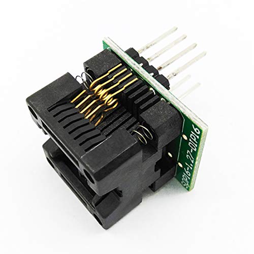 Hailege 2pcs SOIC8 SOP8 to DIP8 EZ Programmer Adapter Socket Converter Module with 150 mil Wide Body Seat Programmer Adapter Socket