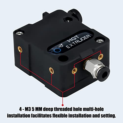 Super Light Updated Plated Hardened Steel Dual Gears HGT extruder Universal Bowden Direct Drive Compatible with NEMA14 36MM Ender 3 V2 PRO 5 Plus CR10 3D Printer
