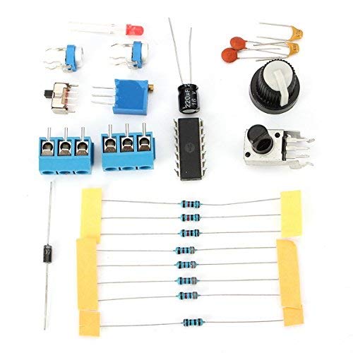 Hailege 2pcs ICL8038 Monolithic Function Signal Generator Module DIY Kit Sine Square Triangle ICL8038 Signal Generator DIY Suite for Students Electronics Learning Classes