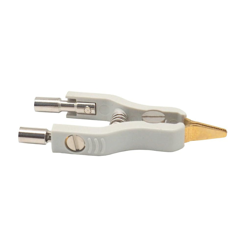 [Australia - AusPower] - 2PCS Copper LCR Kelvin Test Clip Bridge Test Clip Microresistivity Clip Test Clamp Testing Instrument Accessories 