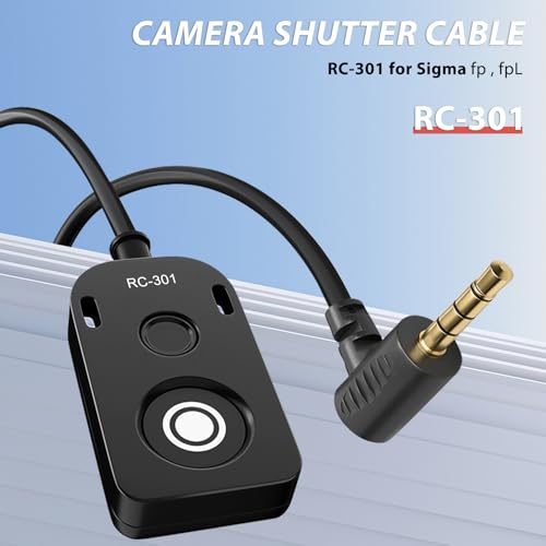 for Sigma FP/FPL Camera Release Cable Shutter Cable Remote Control Small Button to Connect the Cable Camera Device Accessories RC301-CR41 Video Recording Accessories(RC301-CR41 4.9ft) RC301-CR41 4.9ft