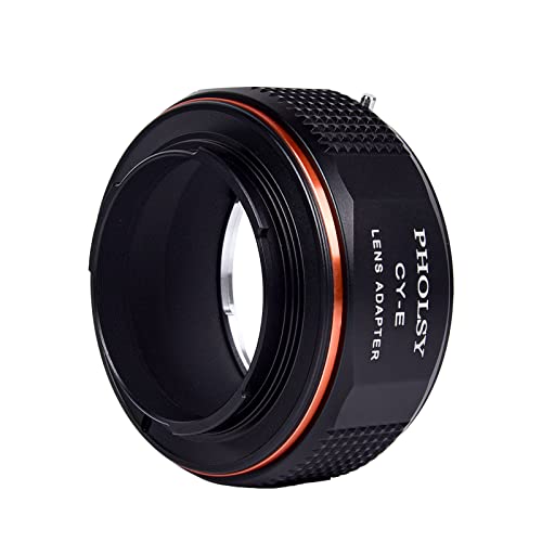 PHOLSY Lens Adapter Compatible with Contax Yashica CY Lens to Sony E Camera Contax / Yashica to Sony E