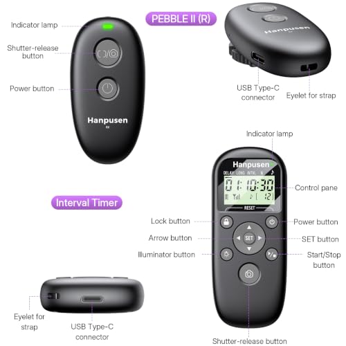 Rechargeable Wireless Timer Camera Remote Shutter Release for Panasonic