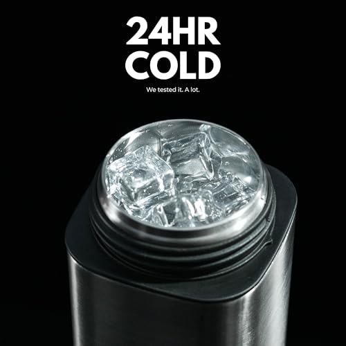 26oz Square Shaped Stainless Steel Tumbler | Built-in BoxStraw & Handle | Leak-Proof, Double Wall Insulated & Durable