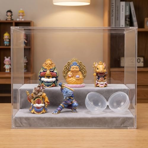 Zodiac & Cat Buddha Figurine Set of 5, Japanese Desk Decor Shogun 1Set