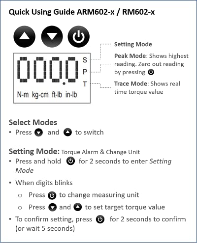 [Australia - AusPower] - Durofix RM602-4A (25 to 250 ft-lbs.) Digital Torque Adapter with Buzzer and LED Flash Notification – ISO 6789 Standards with Certificate of Calibration 1/2" (25 to 250 ft-lbs.) 