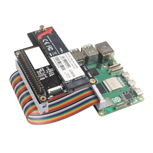 ZDE 40-Pin GPIO Rainbow Ribbon Cable Computer Accessories 10 cm Compatible with Raspberry Pi 5 4B 3 2 Model B B+ (Male to Female) 10cm Male to Female