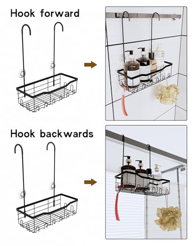 Slizy Hanging Shower Rack, Black