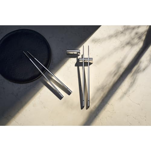 WMF Nuova Chopstick 6-Piece Chopsticks with Cutlery Bench for 2 People Cromargan Stainless Steel Rust-Proof Polished Dishwasher Safe