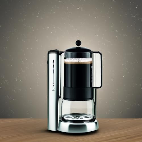 Bodum 51oz Brazil French Press Coffee Maker, High-Heat Borosilicate Glass, Black - Made in Portugal