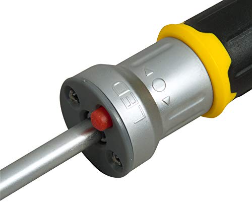 Stanley FMHT0-62689 Bit-Screwdriver with 12 Bits and LED, Black/Yellow, Set of 14 Piece