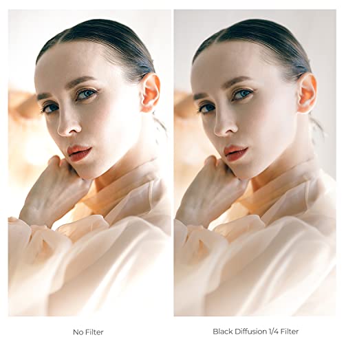 K&F CONCEPT 52mm Black Diffusion 1/4 Filter Mist Cinematic Effect Filter