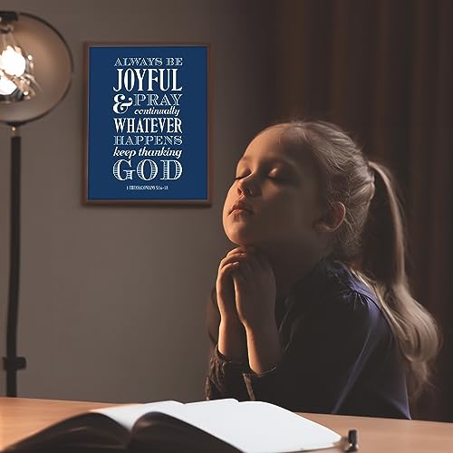 Always Be Joyful - Inspirational Bible Verse Wall Art, Unframed - 8x10