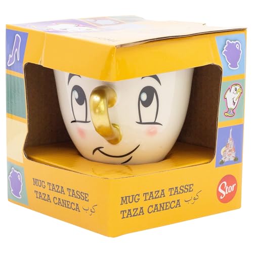 Chip Beauty and the Beast Ceramic Mug 190ml 3D Shaped Gift Boxed multicoloured