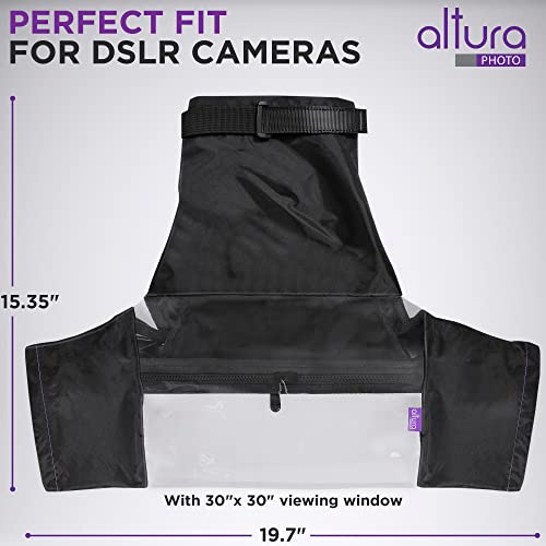 Altura Photo Camera Rain Cover, Waterproof Lens Jacket for Canon Sony Nikon
