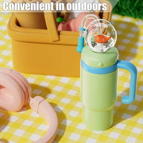 Drinking Cup with Whale Squirt, Stainless Steel Whale Fountain Tumbler, Whales Spray Straw Sippy Cups Water Bottle with Two Lids 24oz for Kids & Adults, Green