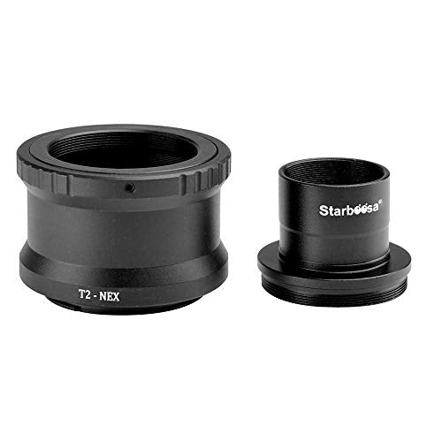 1.25" Telescope T Adapter with T2 Ring for Sony NEX Cameras Camera Adapter Set for Sony NEX