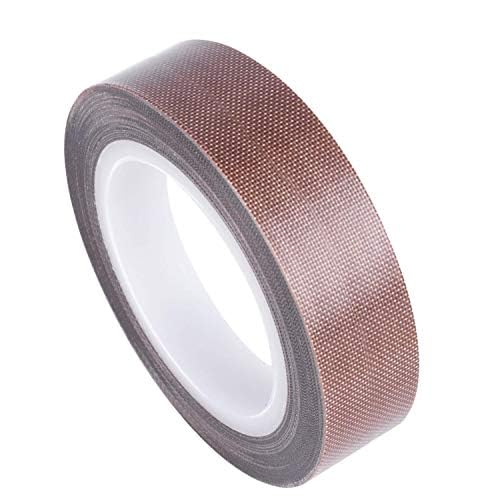 GCQ Teflon Fabric Tape, 3/4 Inch 30 Feet PTFE Tape for Vacuum Sealer Machine, Hand Impulse Sealers Insulation PTFE Coated Fiberglass Adhesive Tape Compatible with FoodSaver,Seal A Meal,Weston,Cabella 3/4 IN