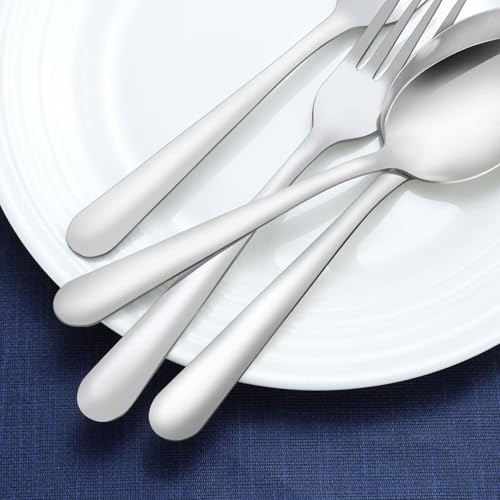 36-Piece Dinner Forks Set, Funnydin 7.1 Inches Stainless Steel Forks Silverware, Durable Table Forks Set, Use for Home, Kitchen and Restaurant - Mirror Polished, Dishwasher Safe Silver 7.1" - 36Pcs Dinner Forks